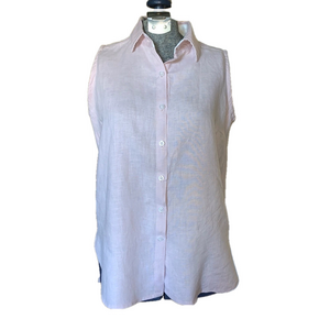 Women's Crown Linen Designs Blouse, XS, Pink